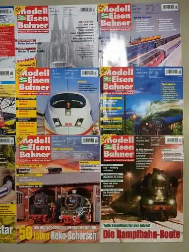 Modelleisenbahner 2010, Heft 1-12, Verlagsgruppe Bahn, Zeitschrift, Modellbau