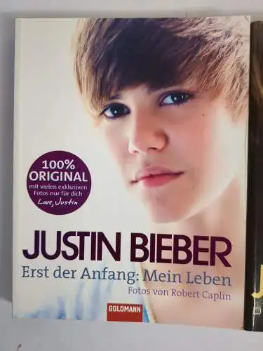 3 Bücher Justin Bieber: Mein Leben; Die ganze Geschichte; Alles ist möglich