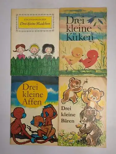 4 Hefte: Drei kleine Mädchen / Küken / Affen / Bären, Altberliner Verlag