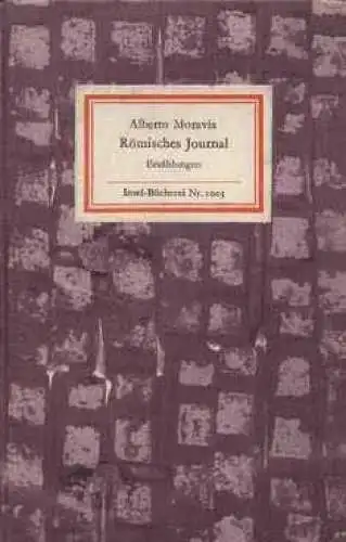 Insel-Bücherei 1003, Römisches Journal, Moravia, Alberto. 1975, Insel-Verlag