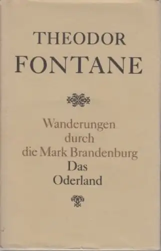 Buch: Wanderungen durch die Mark Brandenburg, Fontane, Theodor. 1976
