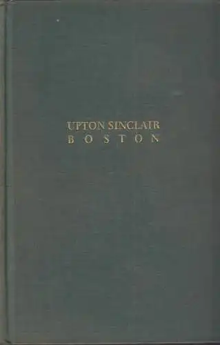 Buch: Boston, Sinclair, Upton, 1929, Malik-Verlag, gebraucht gut