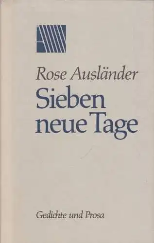 Buch: Sieben neue Tage, Ausländer, Rose. 1990, Evangelische Verlagsanstalt