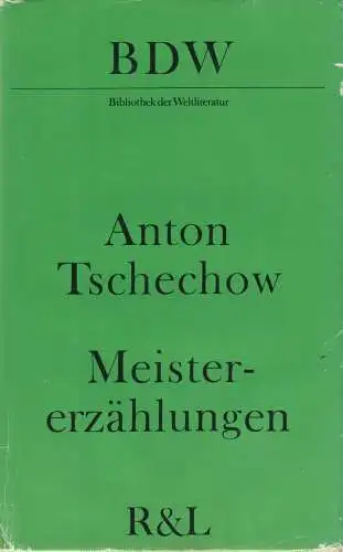 Buch: Meistererzählungen. Tschechow, Anton, 1984, Rütten & Loening, BDW