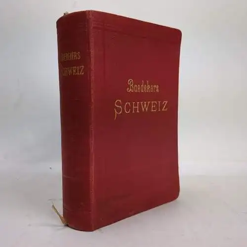 Buch: Die Schweiz, Karl Baedeker, 1911, Oberitalien, Savoyen, Tirol