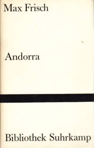 Buch: Andorra, Frisch, Max. Bibliothek Suhrkamp, 1965, Suhrkamp Verlag