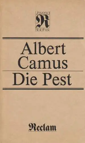 Buch: Die Pest. Camus, Albert, Reclams Universal-Bibliothek, 1984, gebraucht gut