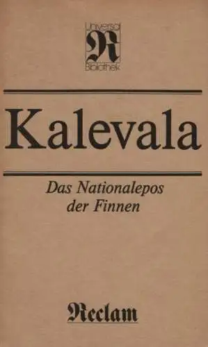 Buch: Kalevala, Steinitz, Wolfgang. Reclams Universal-Bibliothek, 1984