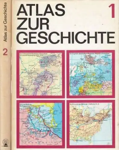 Buch: Atlas zur Geschichte in zwei Bänden, Berthold, Lothar. 2 Bände, 1973/75