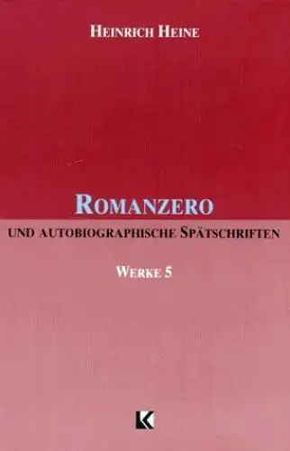 Buch: Werke in fünf Bänden 5, Heine, Heinrich, 1995, Könemann, Romanzero...