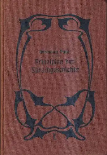 Buch: Prinzipien der Sprachgeschichte, Hermann Paul, 1909, May Niemeyer Verlag