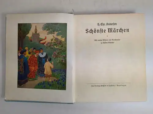 Buch: Schönste Märchen, Hans Christian Andersen, 1937, Enßlin & Laiblin Verlag