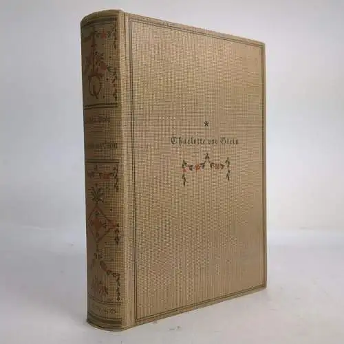 Buch: Charlotte von Stein, Bode, Wilhelm. 1919, Ernst Siegfried Mittler und Sohn
