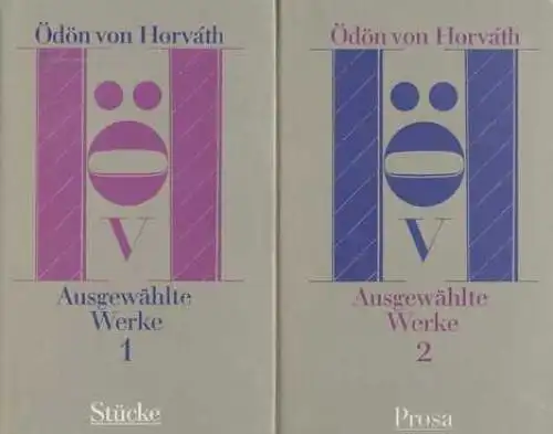 Buch: Ausgewählte Werke, Horvath, Ödön von. 2 Bände, 1981, Verlag Volk und Welt