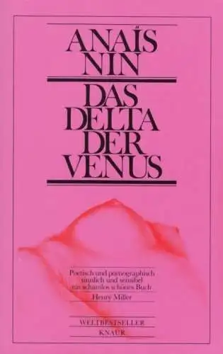 Buch: Das Delta der Venus, Nin, Anais. Knaur, 1977, Knaur Taschenbuch Verlag