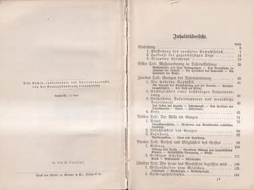 Buch: Die geistige Situation der Zeit, Jaspers, Karl. Sammlung Göschen, 1932