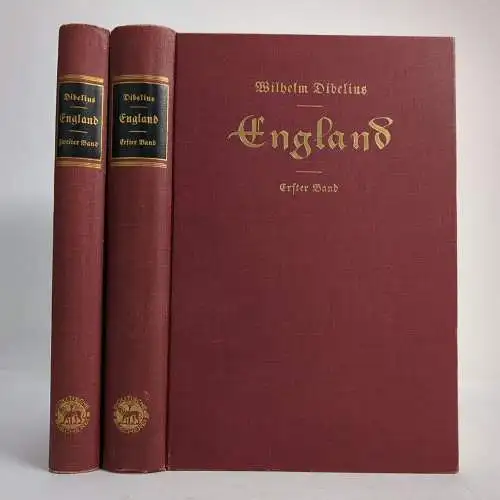 Buch: England. Erster und Zweiter Band, Dibelius, Wilhelm. 2 Bände, 1925, DVA