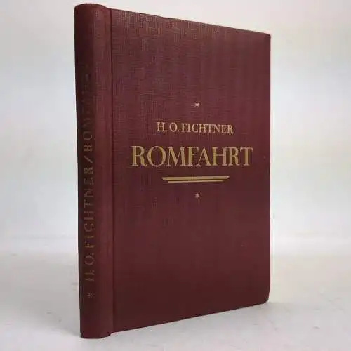 Buch: Romfahrt, Fichtner, Hermann Otto, Verlag Josef Kösel & Friedrich Pustet
