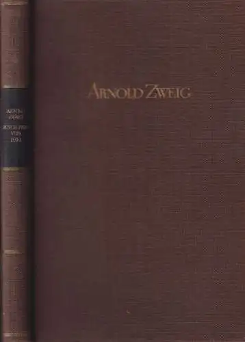 Buch: Junge Frau von 1914, Zweig, Arnold. 1955, Aufbau, Ausgewählte Werke