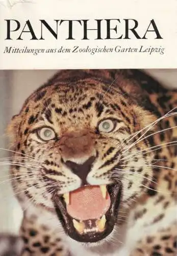Heft: Panthera 1988, Seifert, Siegfried. Zoologischer Garten Leipzig