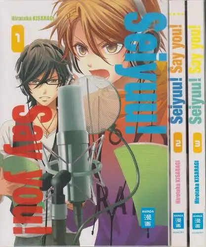3 Mangas: Seiyuu! Say you! Nr. 1-3. Kisaragi, Hirotaka, Egmont Manga und Anime