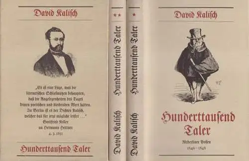 Buch: Hunderttausend Taler, Kalisch, David. 2 Bände, 1988, Henschelverlag 320525