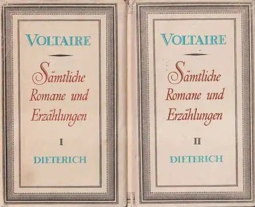 Sammlung Dieterich 58/59, Sämtliche Romane und Erzählungen, Voltair, 2 Bände