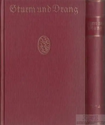 Buch: Sturm und Drang, Freye, Karl. 2 Bände, Bongs goldene Klassikerbibliot 8901