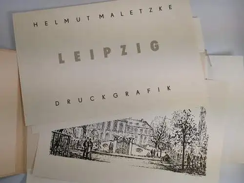 Mappe: Leipzig - Druckgrafik, Maletzke, Helmut, 1983, Leipzig