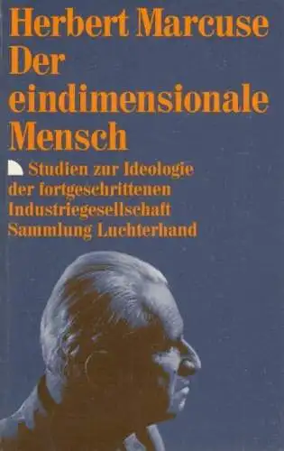 Buch: Der eindimensionale Mensch, Marcuse, Herbert. 1989, Hermann Luchterhand