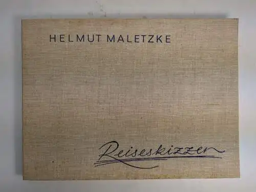 Mappe: Reiseskizzen, Maletzke, Helmut, 1980, Ostsee-Druck Rostock, BT Greifswald
