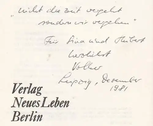 Buch: Poesiealbum 168, Ebersbach, Volker. Poesiealbum, 1981, Verlag Neues Leben