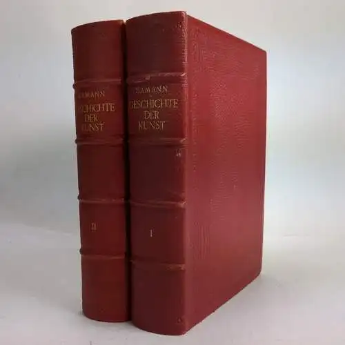 Buch: Geschichte der Kunst 1+2, Hamann, R., 1955, Akademie-Verlag