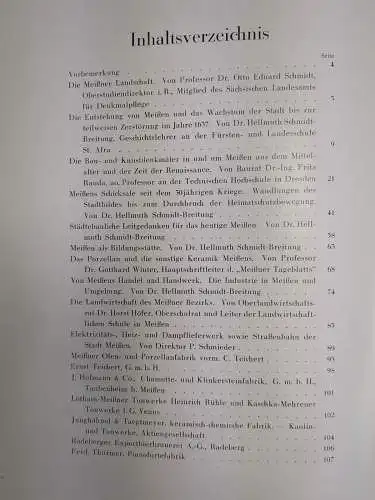 Buch: Die Stadt Meißen und ihre Umgebung, H. Schmidt-Breitung, 1928, Dari-Verlag