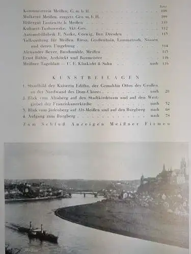 Buch: Die Stadt Meißen und ihre Umgebung, H. Schmidt-Breitung, 1928, Dari-Verlag