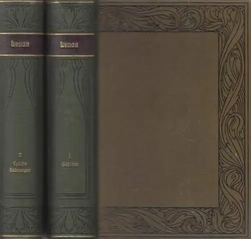 Buch: Lenaus Werke. Lenau, Nikolaus, 2 Bände,  Bibliographisches Institut