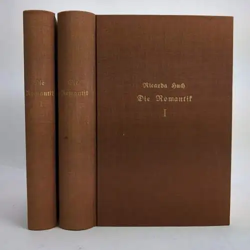 Buch: Die Romantik. Huch, Ricarda. 2 Bände, 1920, H. Haessel Verlag
