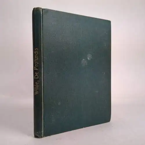 Buch: De Profundis, Aufzeichnungen und Briefe, Wilde, Oscar, 1905, S. Fischer