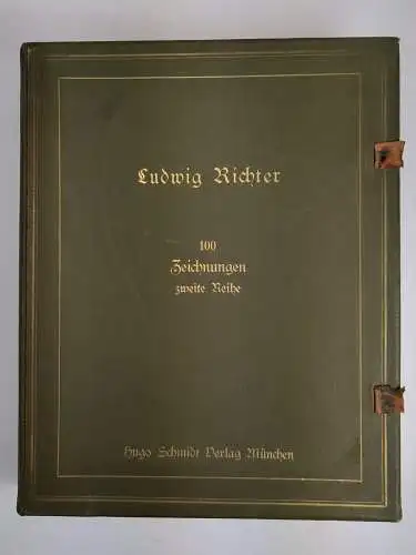 Mappe: Ludwig Richter - 100 Zeichnungen, zweite Reihe, Hugo Schmidt Verlag, 1917