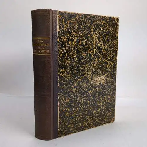 Buch: Repetitorium der lateinischen Syntax und Stilistik. Menge, 1908, Zwißler