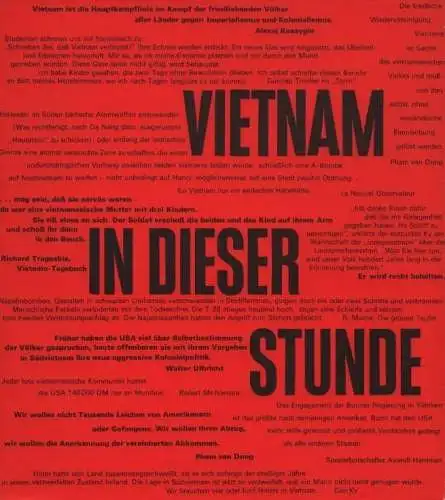 Buch: Vietnam in dieser Stunde, Bräunig, Werner / Cremer, Fritz u.a. 1968