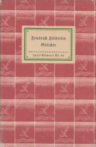 Insel-Bücherei 50, Gedichte, Hölderlin, Friedrich, Insel-Verlag