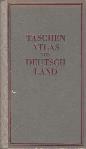 Buch: Justus Perthes Taschenatlas von Deutschland, Perthes, Justus. 1952