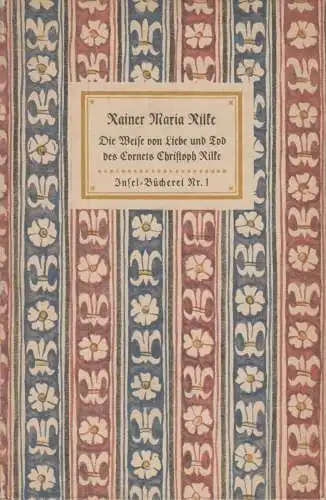 Insel-Bücherei 1, Die Weise von Liebe und Tod des Cornets Christoph Rilke, 58005