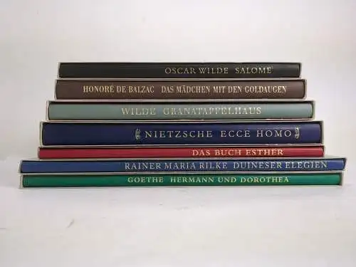 7 Bücher Insel Jubiläumseditionen: Wilde, Balzac, Nietzsche, Goethe, Rilke ...