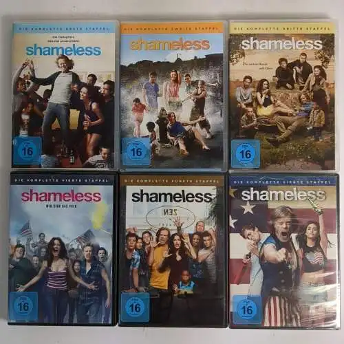 6 DVD Boxen: Shameless Staffel 1-5 + Staffel 7, Paul Abbott, Serie, W. H. Macy