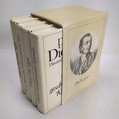Buch: Das erzählerische Werk, Diderot, Denis. 4 Bände, 1984, Rütten & Loening