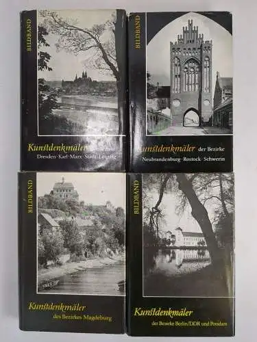 Buch: Kunstdenkmäler Bildband I-IV der Bezirke Leipzig, Magdeburg, Rostock ...