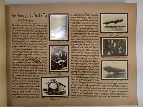 Sammelbilderalbum: Zeppelin-Weltfahrten (unvollständig), Zigarettenbilder