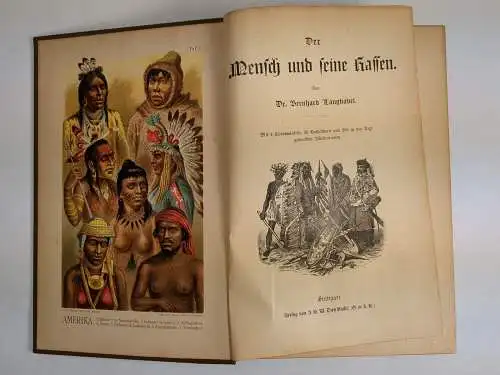 Buch: Der Mensch und seine Rassen, Langkabel, Bernhard. 1892, Dietz Verlag